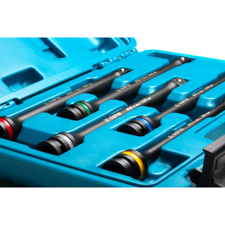 Capri Tools 1/2 in Drive Torque Limiting Extension Bar Set, 65-140 ft.-lb., 5 pcs CP30083